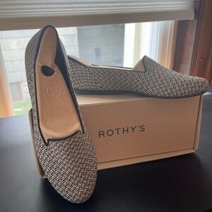 Rothy's Black and White Women's Loafers